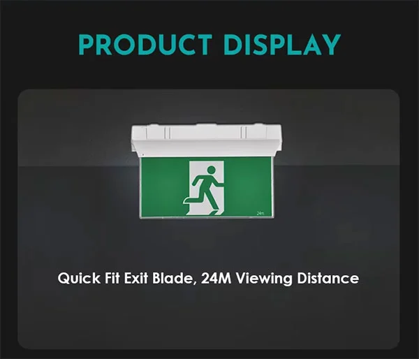 Surface Mounted 24m Quick Fit Exit Blade